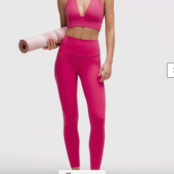 lululemon Align™ High-Rise Pant 25" color: Raspberry Coulis Size 2 - Picture 1 of 8